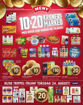 Kundeavis MENY - 21.8.2023 - 23.8.2023.
