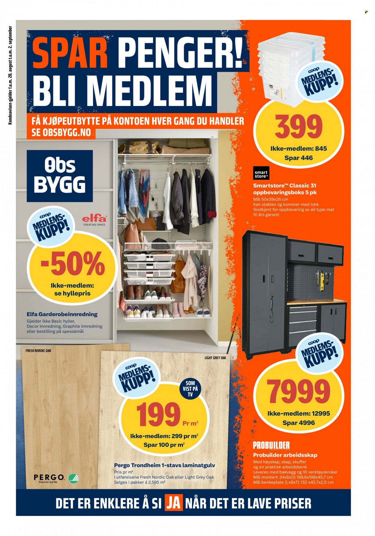 Kundeavis Coop Obs BYGG - 20.8.2023 - 2.9.2023. Side 1