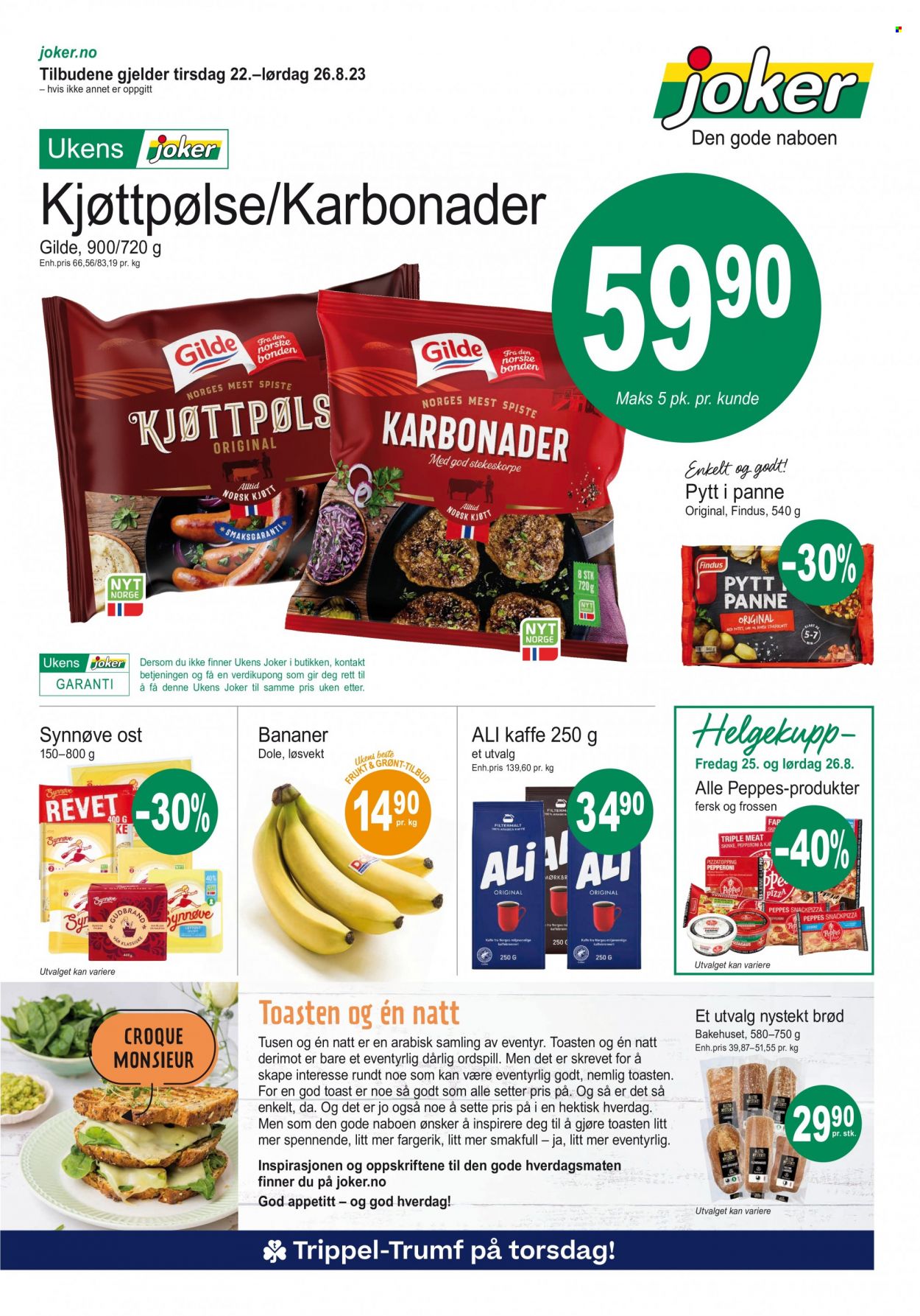 Kundeavis Joker - 22.8.2023 - 26.8.2023. Side 1
