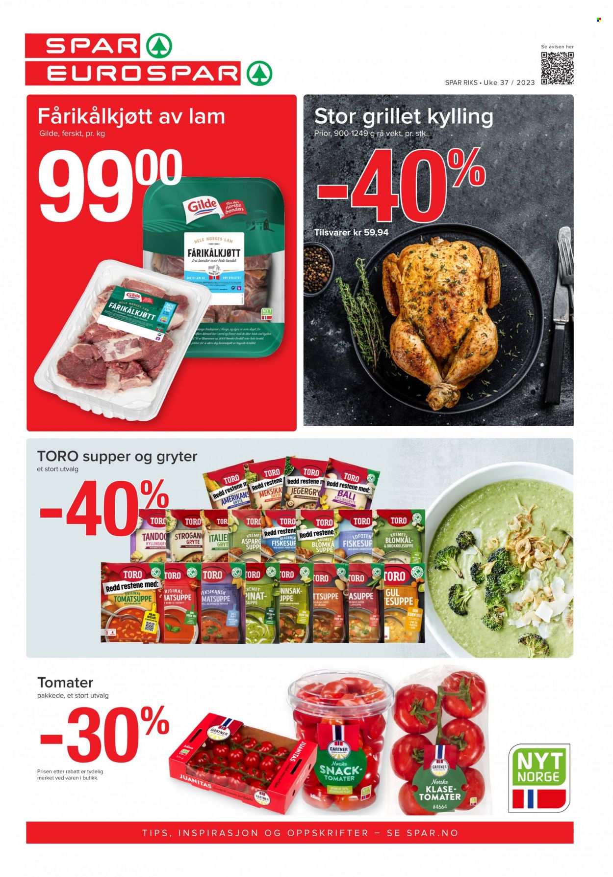 Kundeavis SPAR - 11.9.2023 - 17.9.2023. Side 1