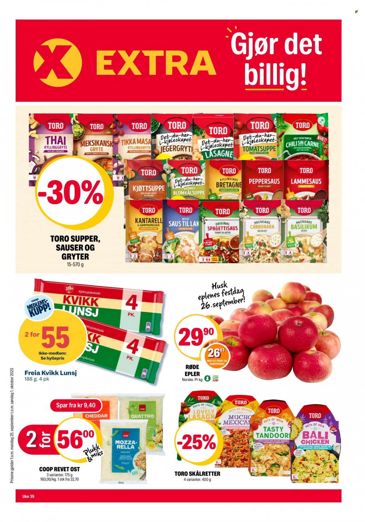 Kundeavis Coop Extra - 25.9.2023 - 1.10.2023. Side 1