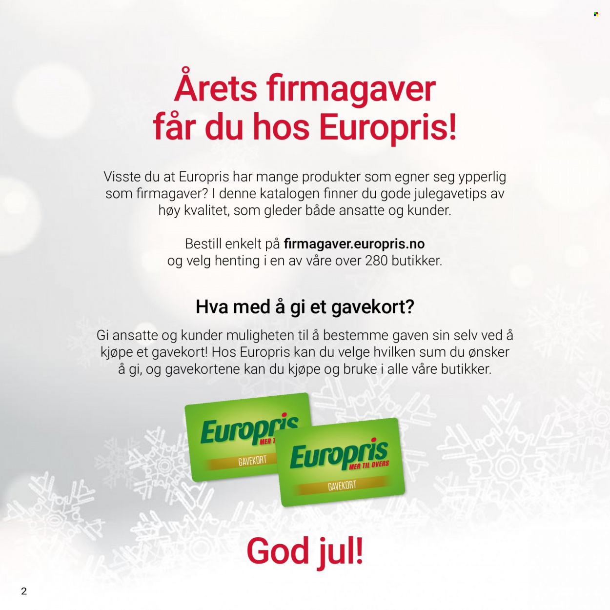 Kundeavis Europris. Side 2