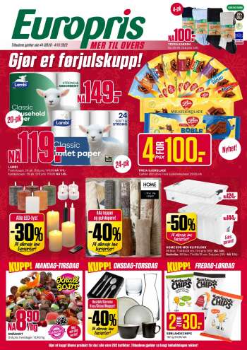 Kundeavis Europris - 30.10.2023 - 4.11.2023.