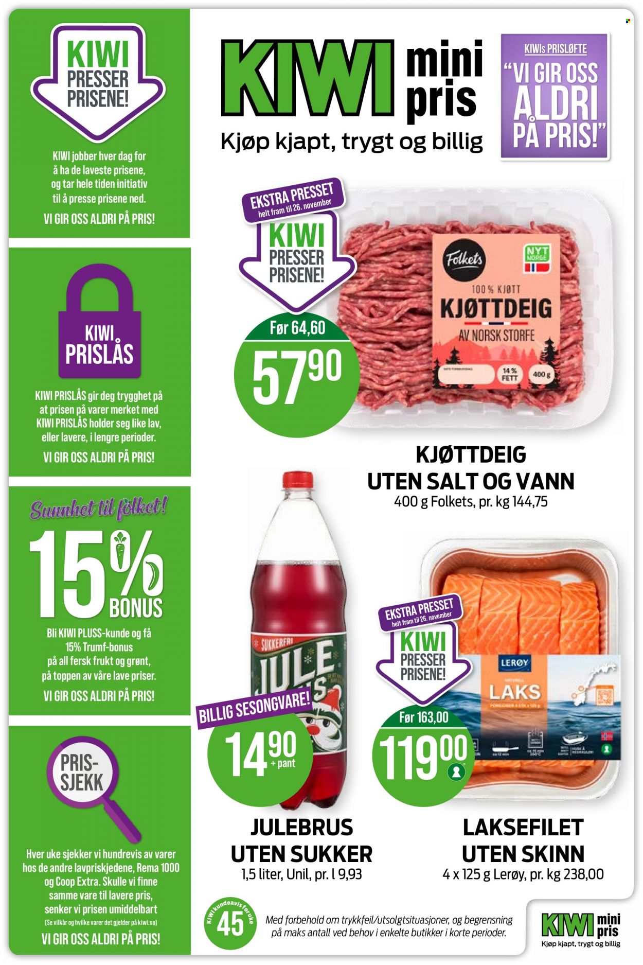 Kundeavis KIWI - 6.11.2023 - 12.11.2023. Side 1