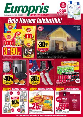 Kundeavis Europris - 13.11.2023 - 18.11.2023.