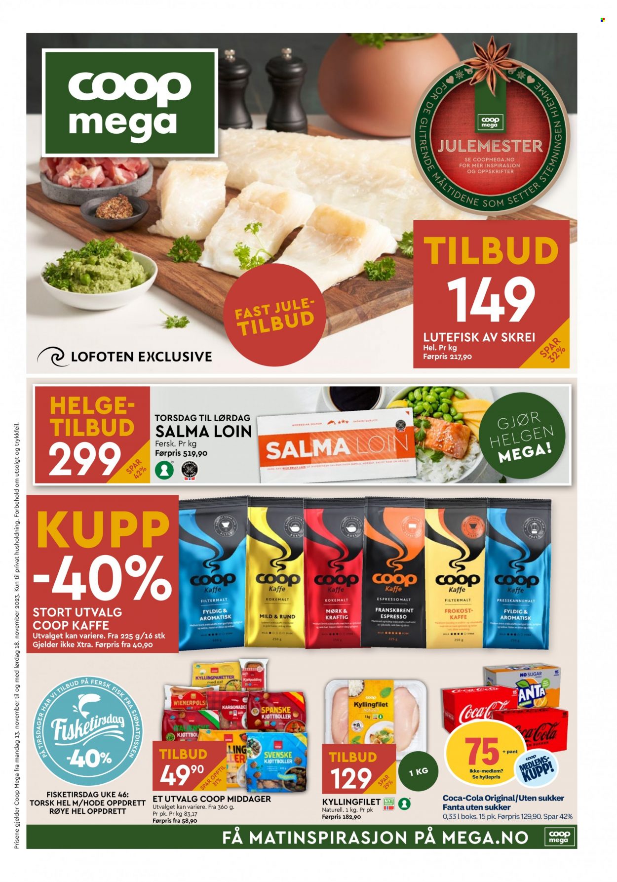 Kundeavis Coop Mega - 13.11.2023 - 18.11.2023. Side 1