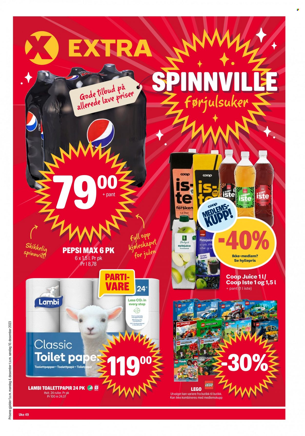 Kundeavis Coop Extra - 4.12.2023 - 10.12.2023. Side 1