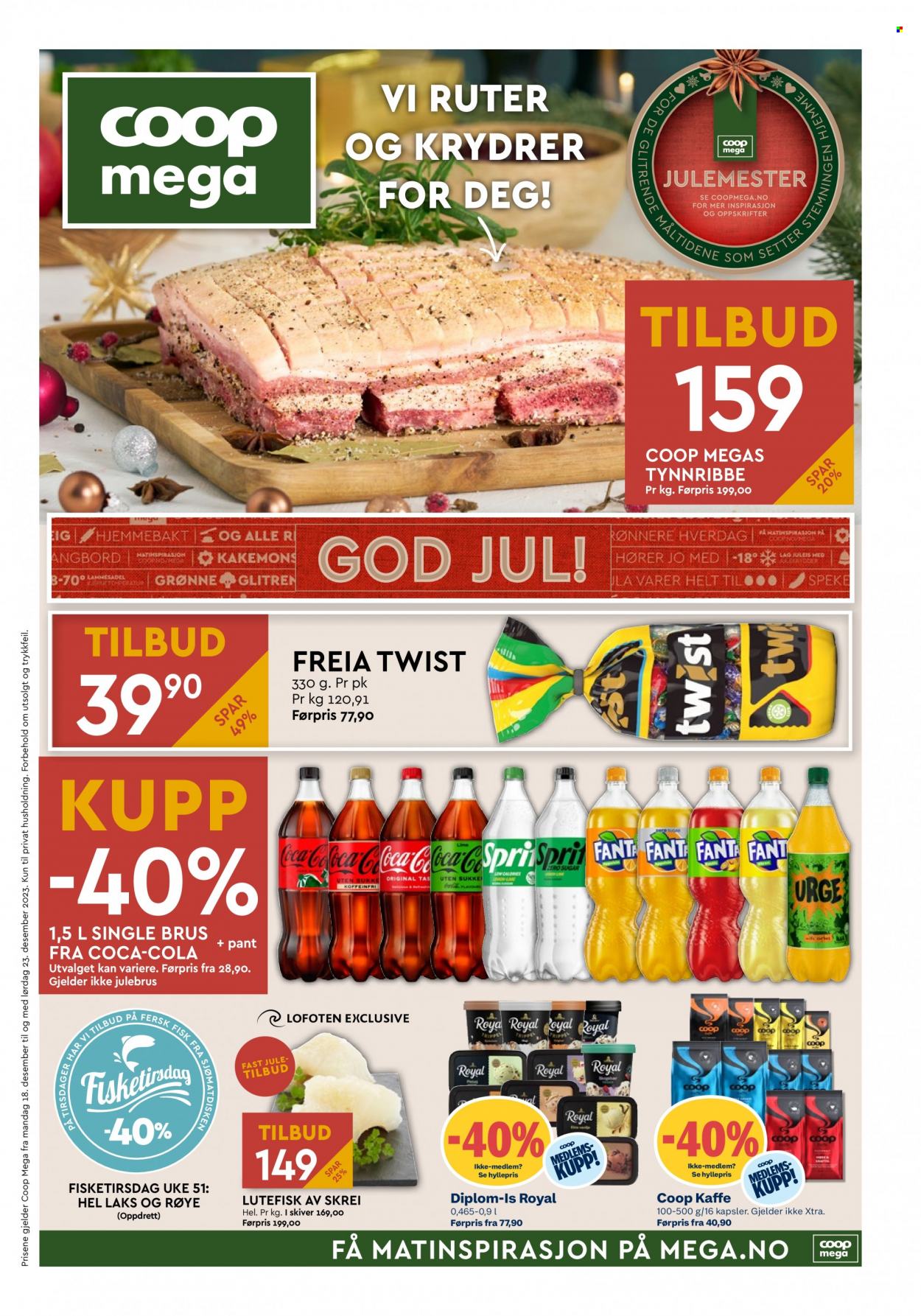 Kundeavis Coop Mega - 18.12.2023 - 23.12.2023. Side 1