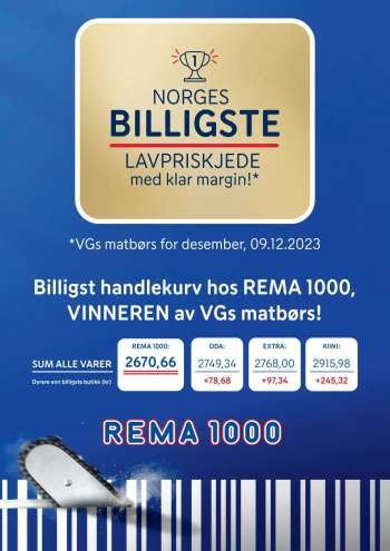 Kundeavis Rema 1000 - 25.12.2023 - 31.12.2023.