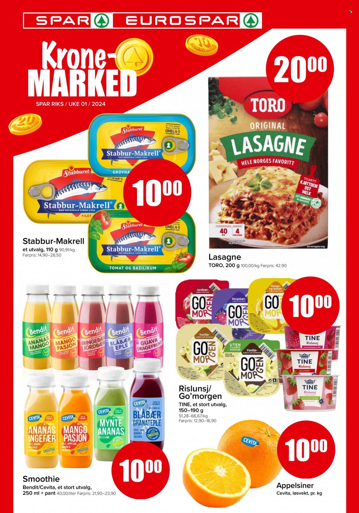 Kundeavis SPAR - 1.1.2024 - 7.1.2024. Side 1