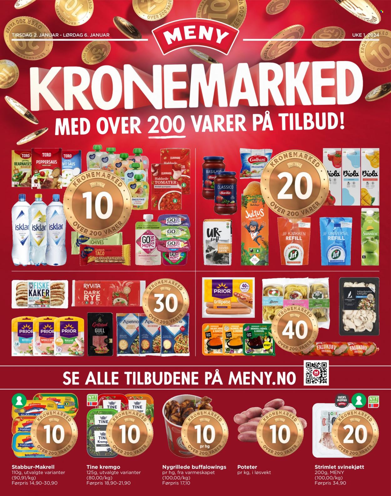 Kundeavis MENY - 2.1.2024 - 6.1.2024. Side 1