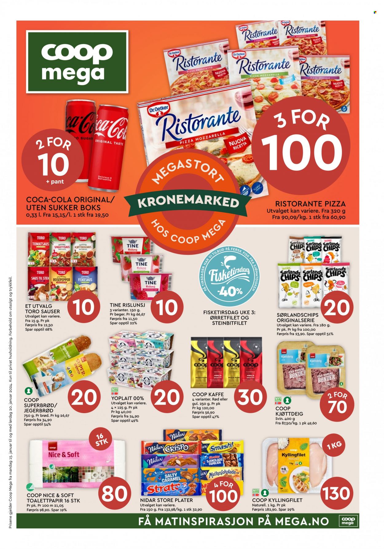 Kundeavis Coop Mega - 15.1.2024 - 20.1.2024. Side 1