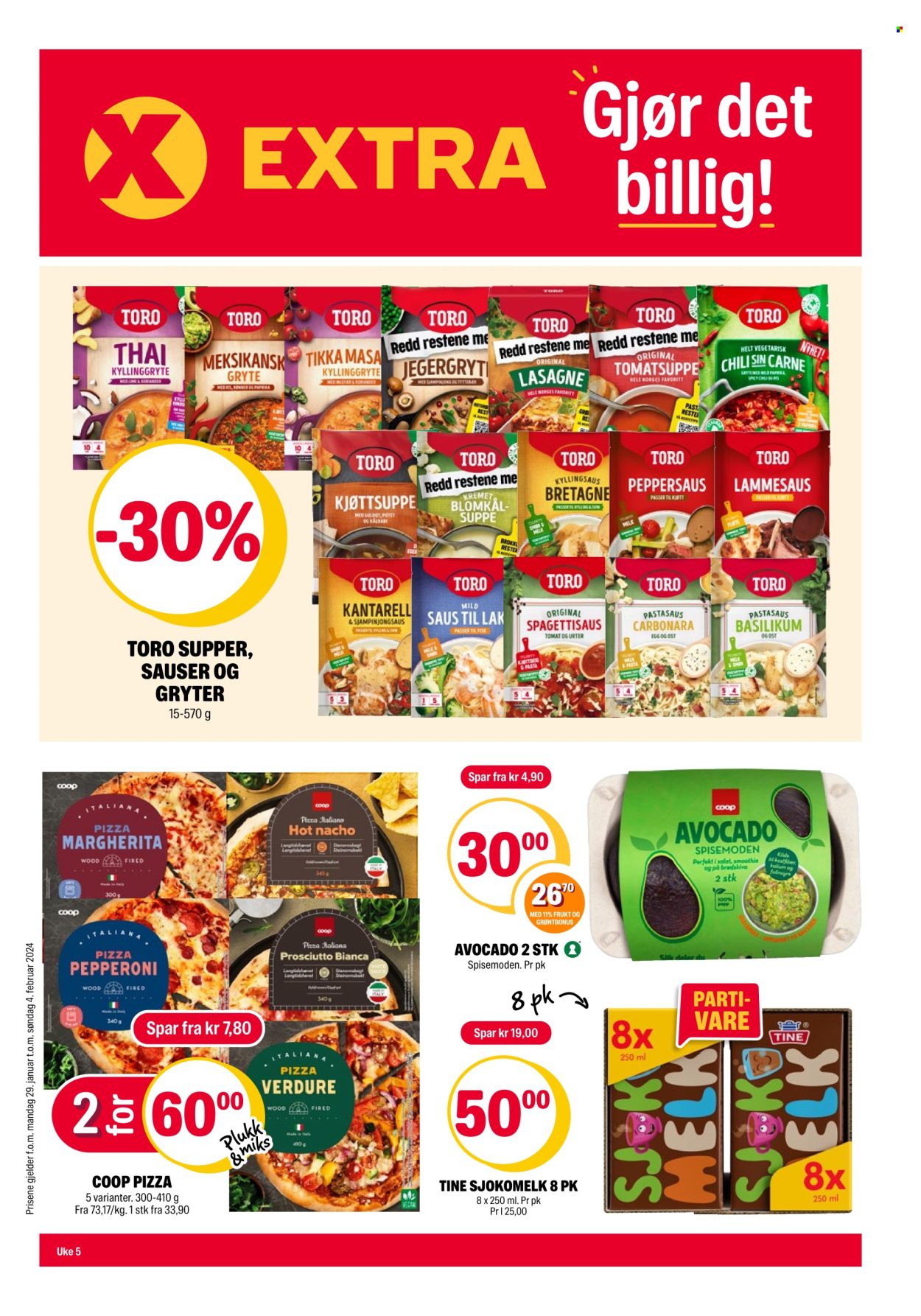 Kundeavis Coop Extra - 29.1.2024 - 4.2.2024. Side 1