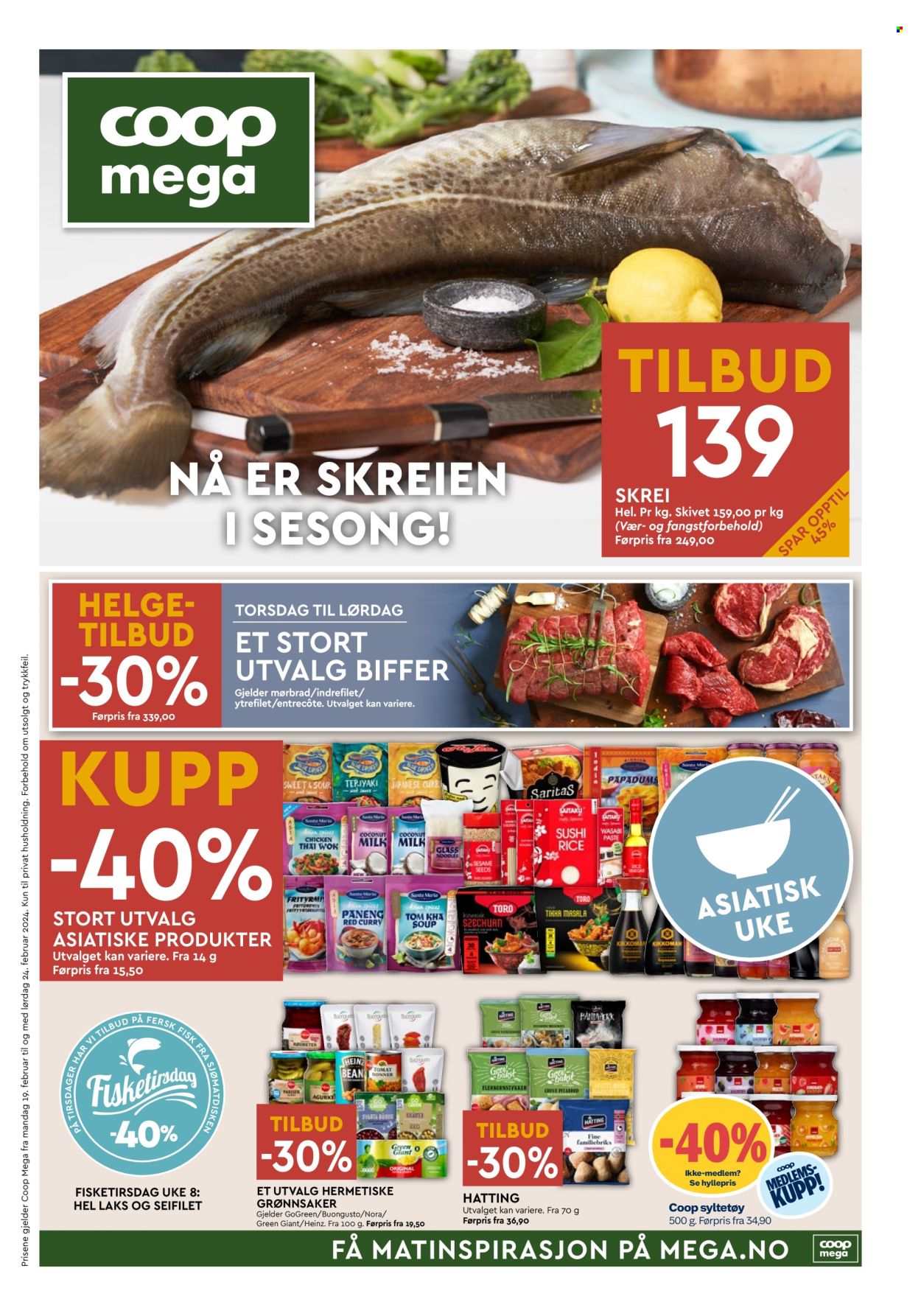 Kundeavis Coop Mega - 19.2.2024 - 24.2.2024. Side 1