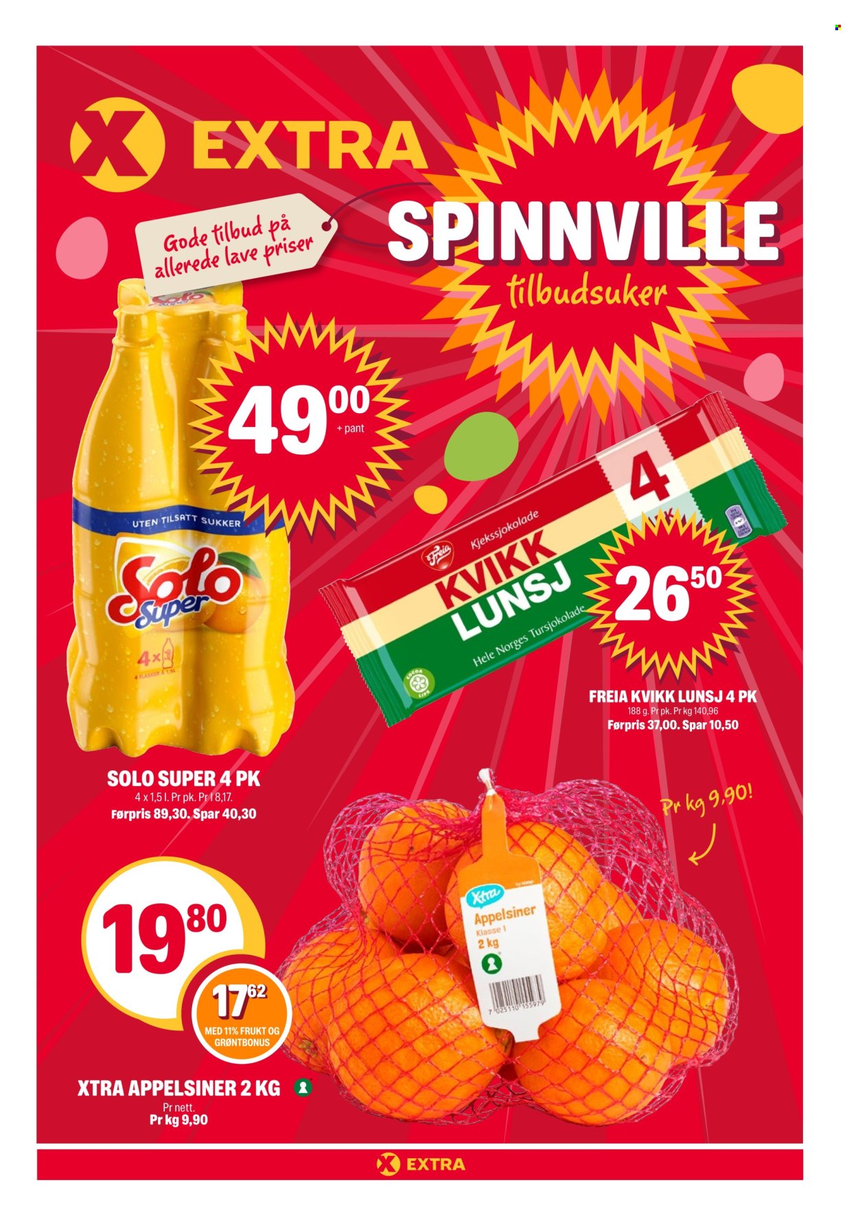 Kundeavis Coop Extra. Side 1