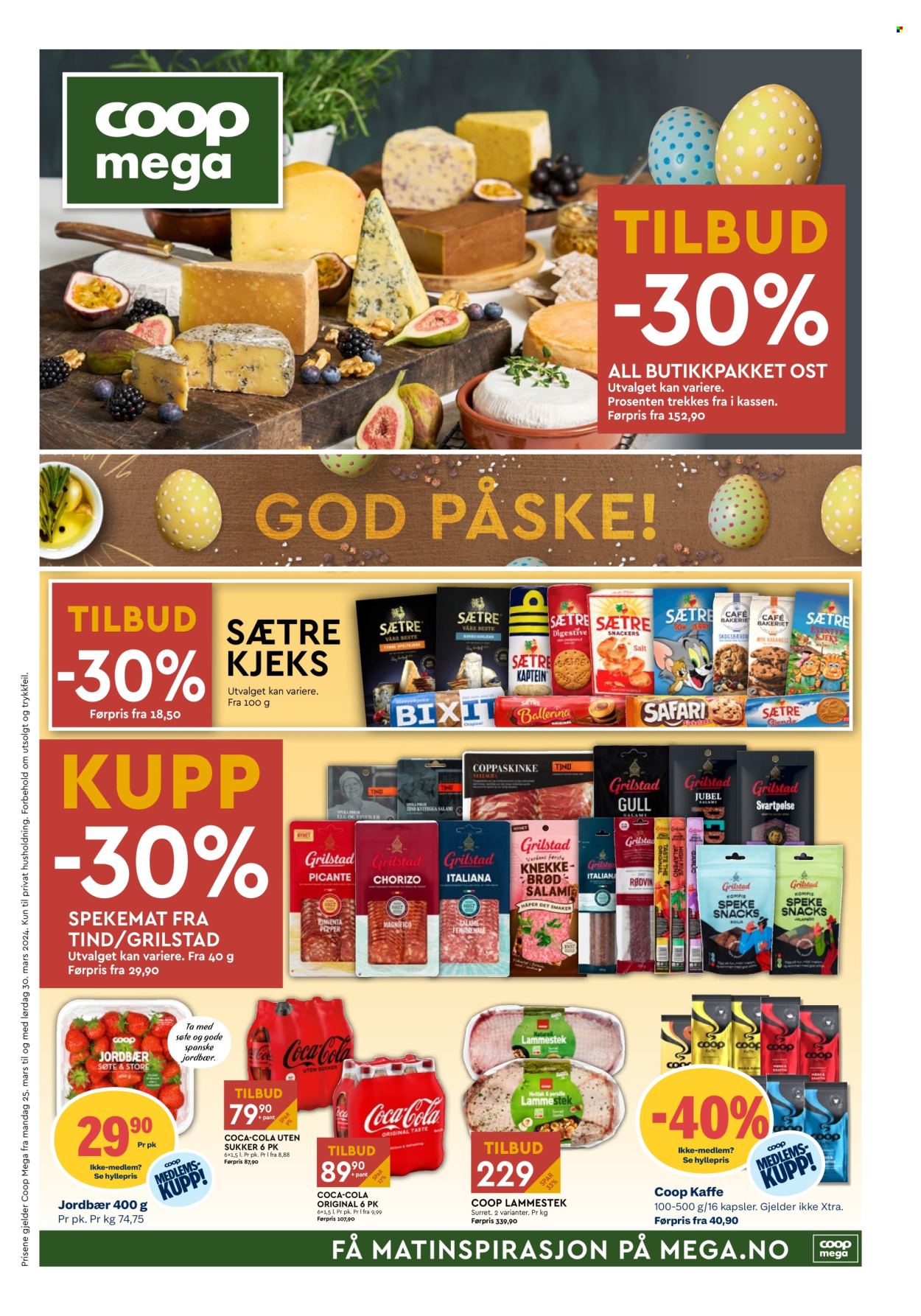 Kundeavis Coop Mega - 25.3.2024 - 30.3.2024. Side 1