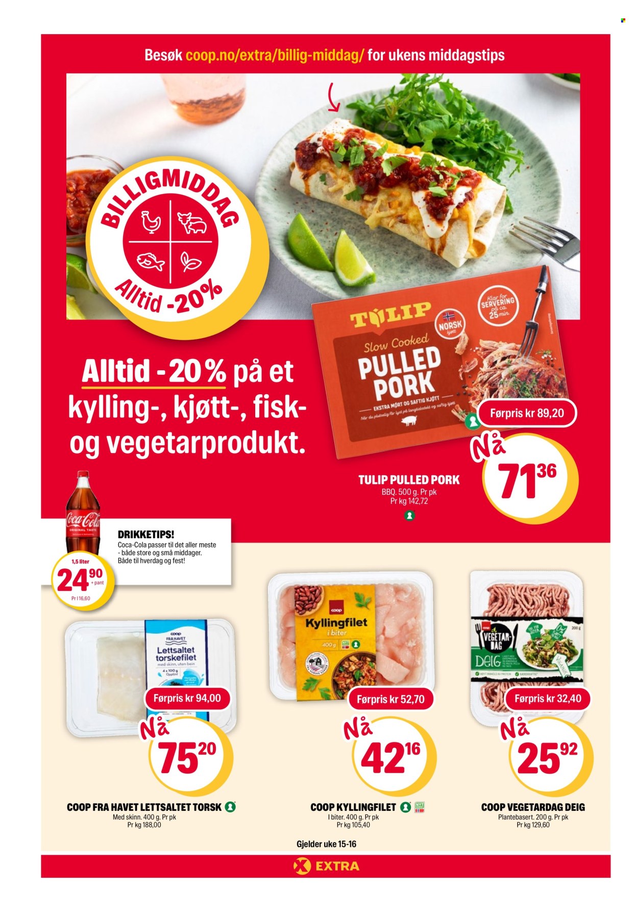 Kundeavis Coop Extra - 8.4.2024 - 14.4.2024. Side 2