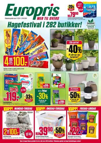 Kundeavis Europris - 22.4.2024 - 27.4.2024.