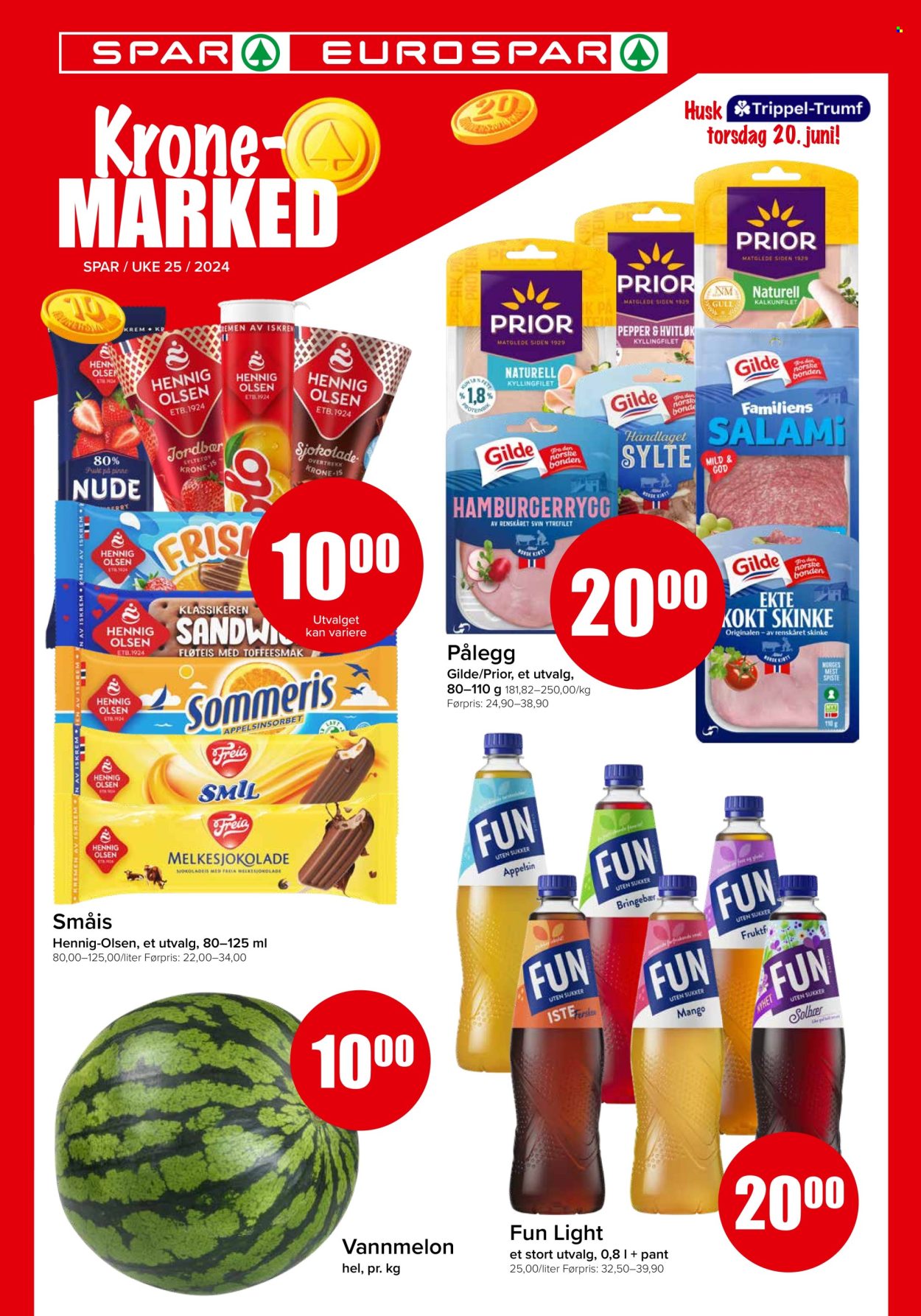 Kundeavis SPAR - 17.6.2024 - 23.6.2024. Side 1