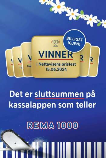 Kundeavis Rema 1000 - 17.6.2024 - 23.6.2024.