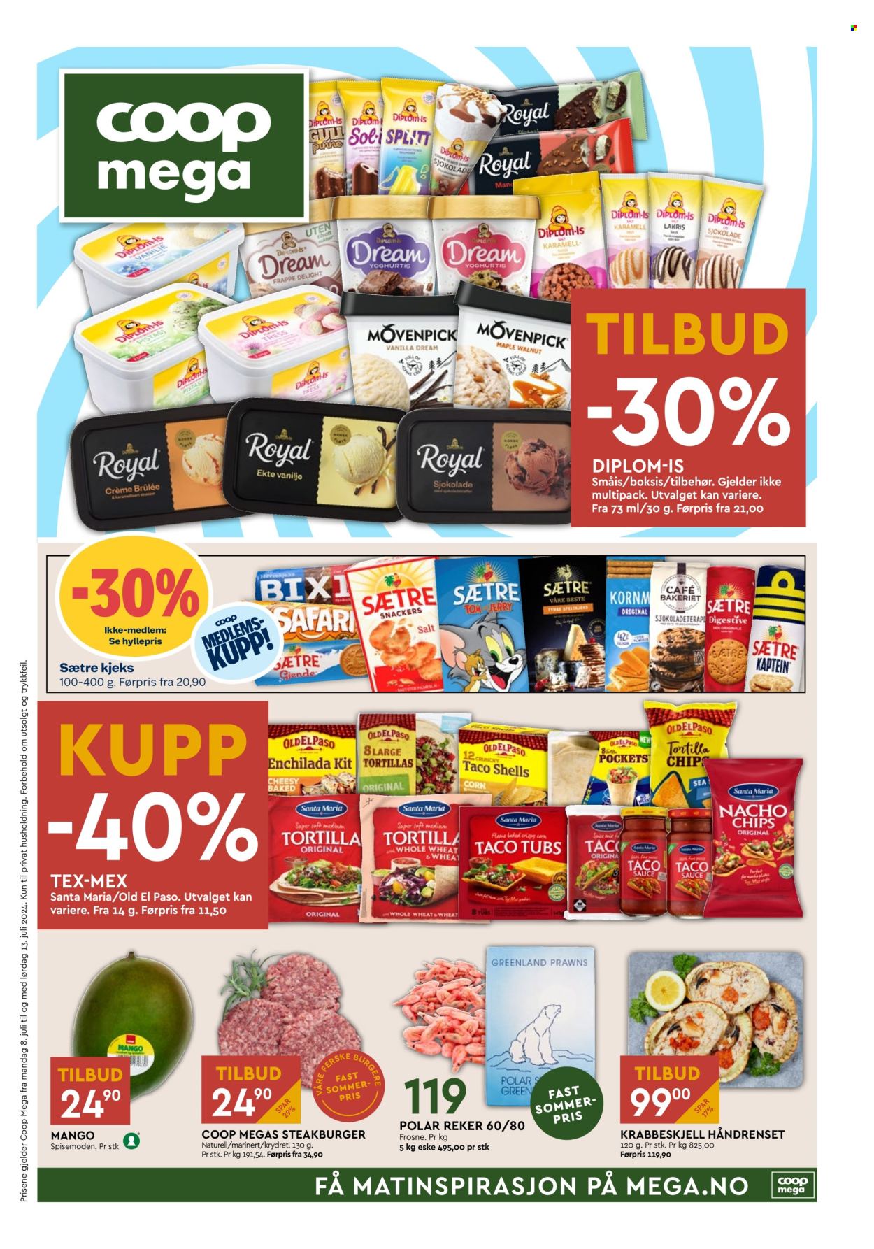 Kundeavis Coop Mega - 8.7.2024 - 13.7.2024. Side 1