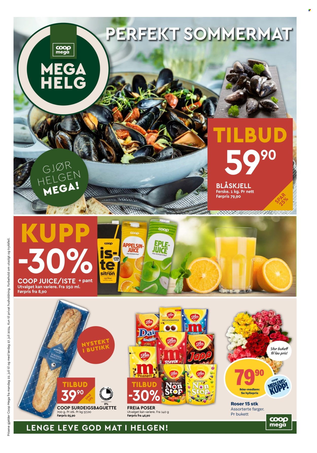 Kundeavis Coop Mega - 22.7.2024 - 27.7.2024. Side 1