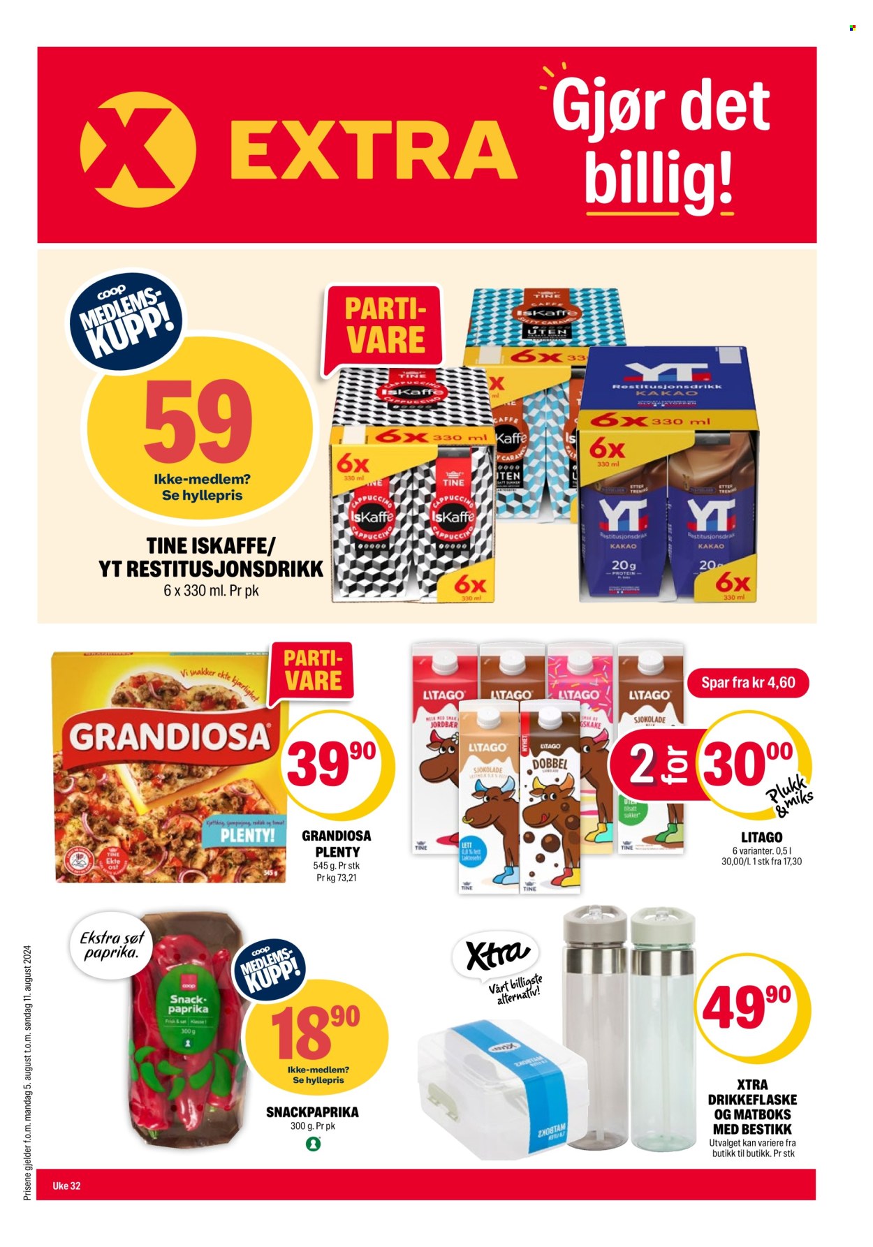Kundeavis Coop Extra - 5.8.2024 - 11.8.2024. Side 1