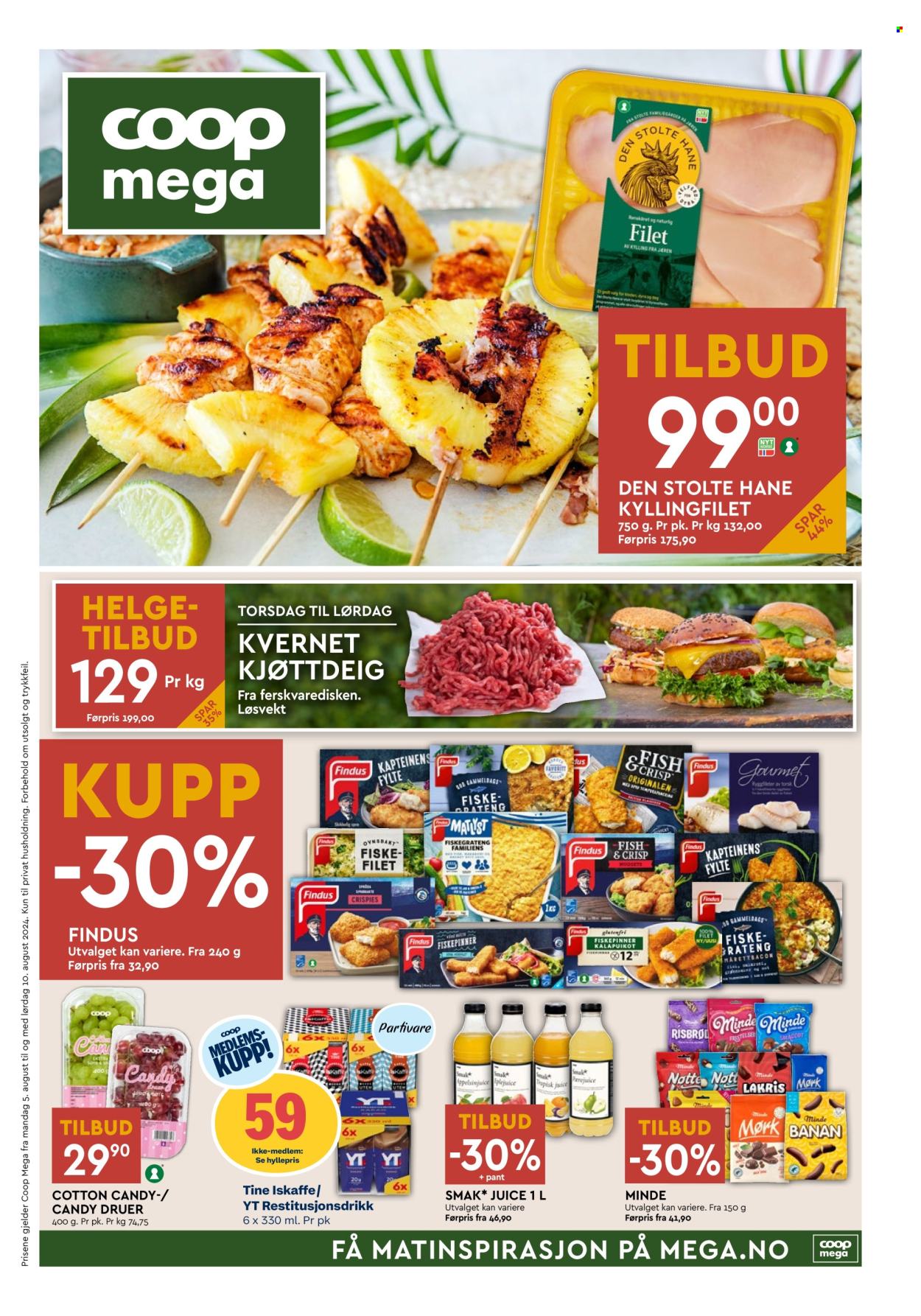Kundeavis Coop Mega - 5.8.2024 - 10.8.2024. Side 1