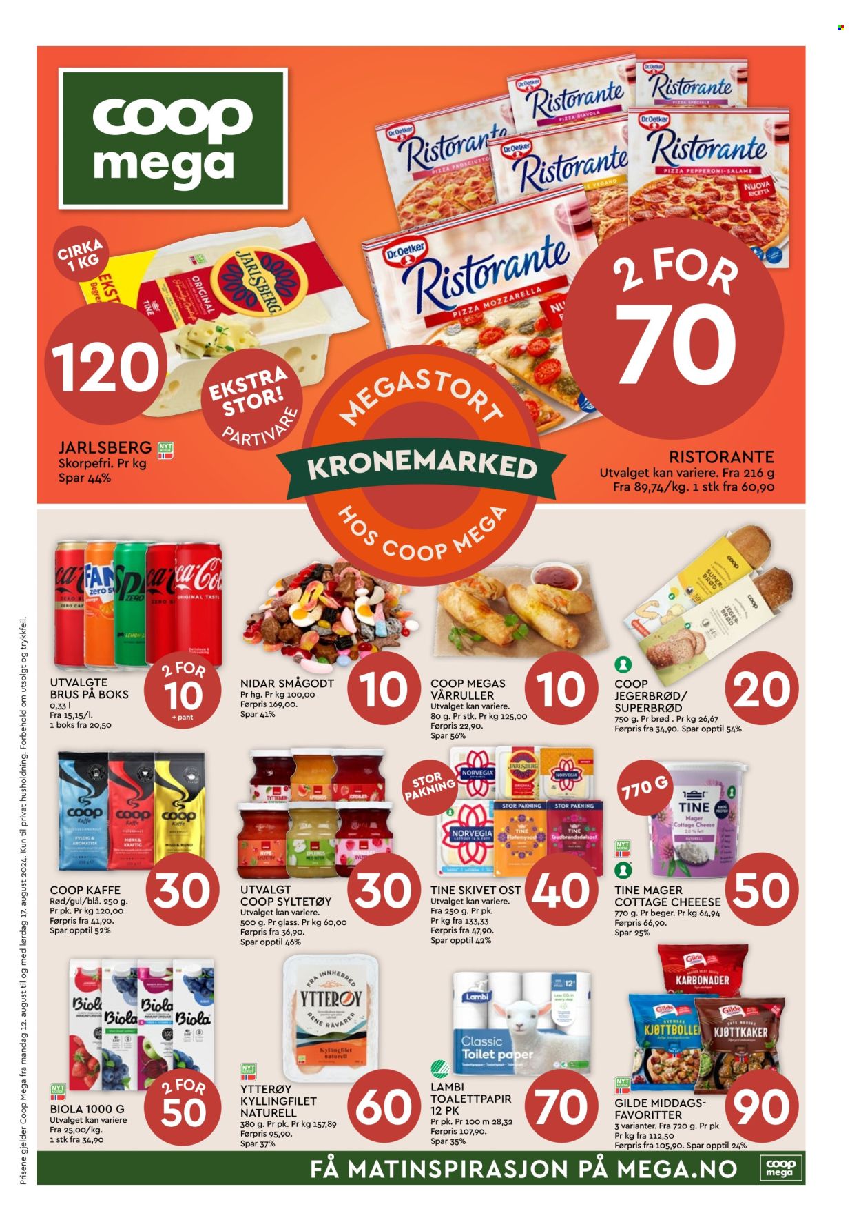 Kundeavis Coop Mega - 12.8.2024 - 17.8.2024. Side 1