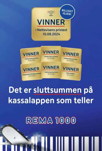 Kundeavis Rema 1000 - 12.8.2024 - 18.8.2024.