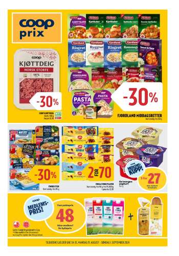 Kundeavis Coop Prix - 19.8.2024 - 1.9.2024.