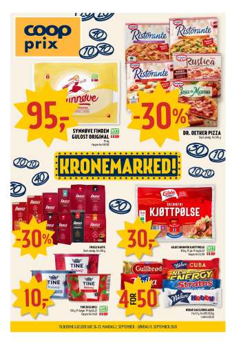 Kundeavis Coop Prix - 2.9.2024 - 15.9.2024.