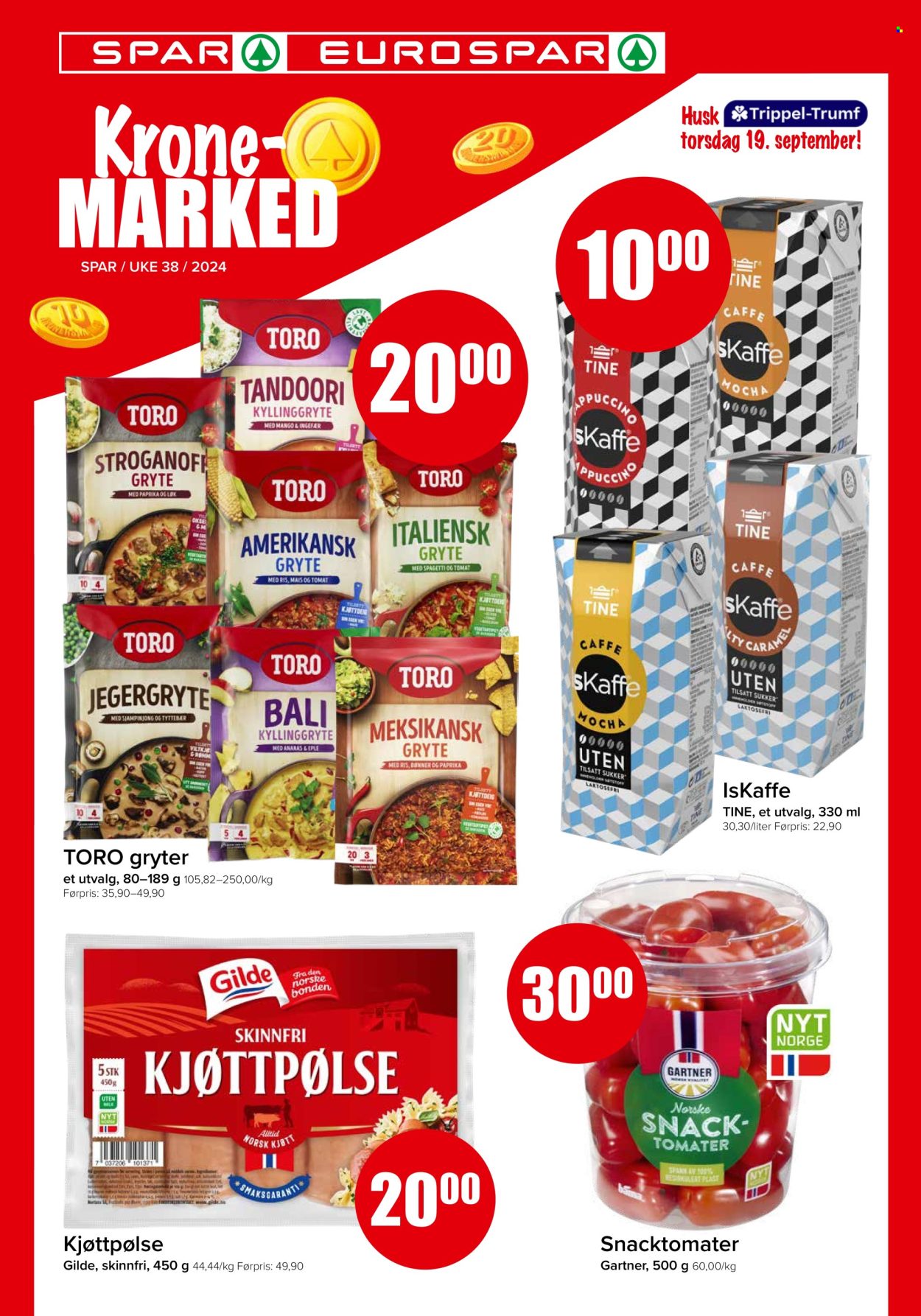 Kundeavis SPAR - 16.9.2024 - 22.9.2024. Side 1