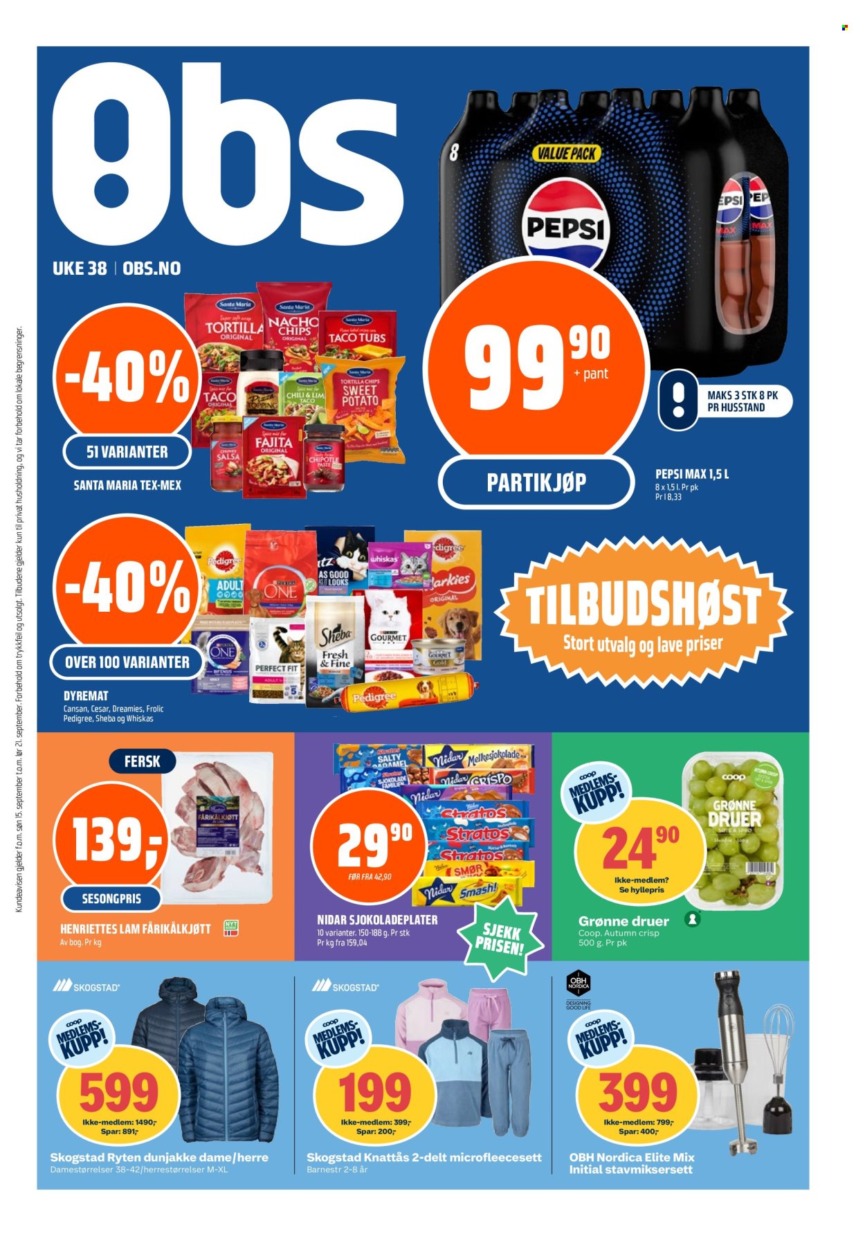 Kundeavis Coop Obs - 15.9.2024 - 28.9.2024. Side 1