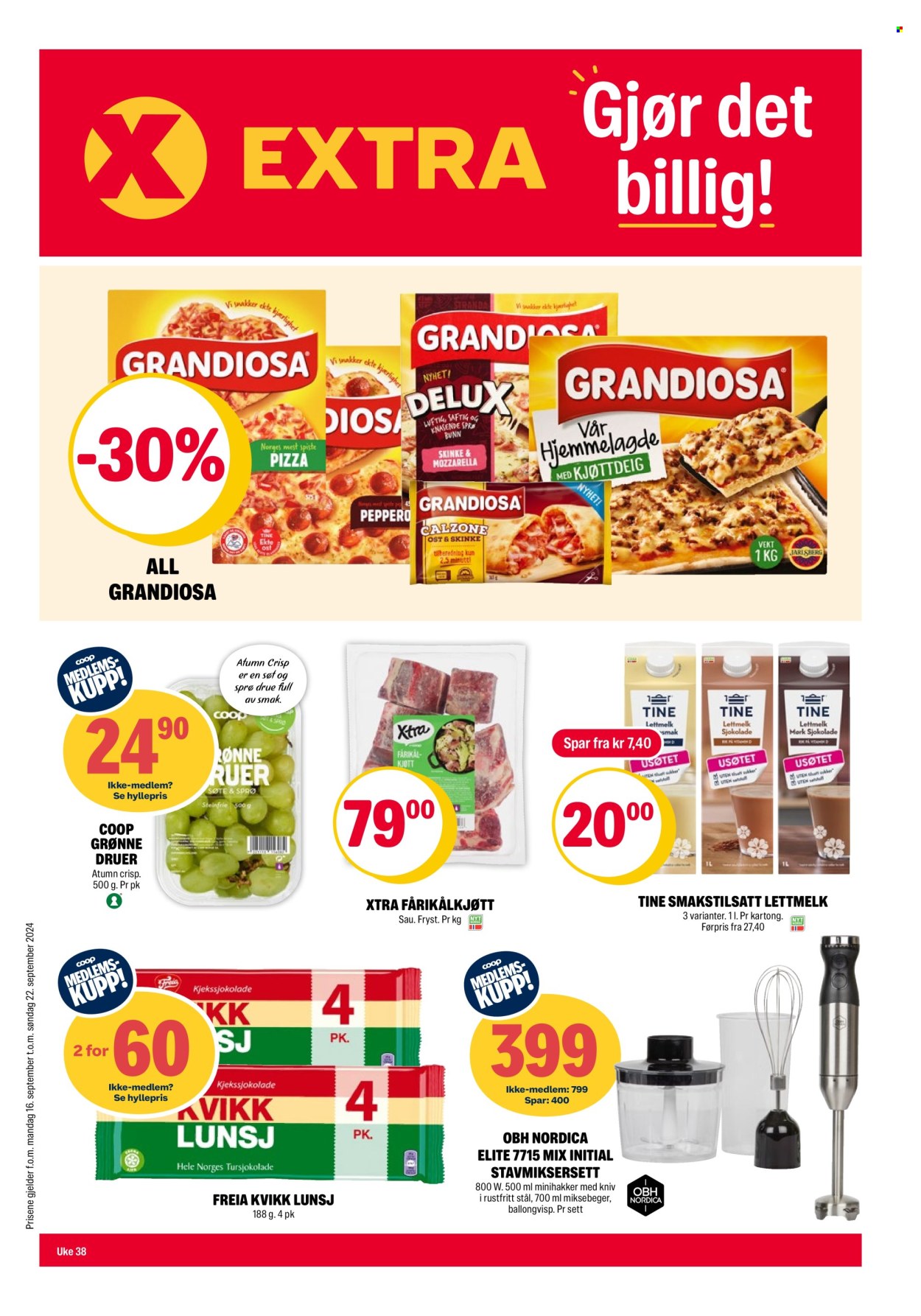 Kundeavis Coop Extra - 16.9.2024 - 22.9.2024. Side 1