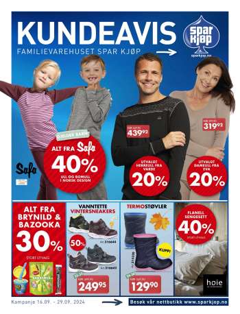 Kundeavis Sparkjøp - 16.9.2024 - 29.9.2024.