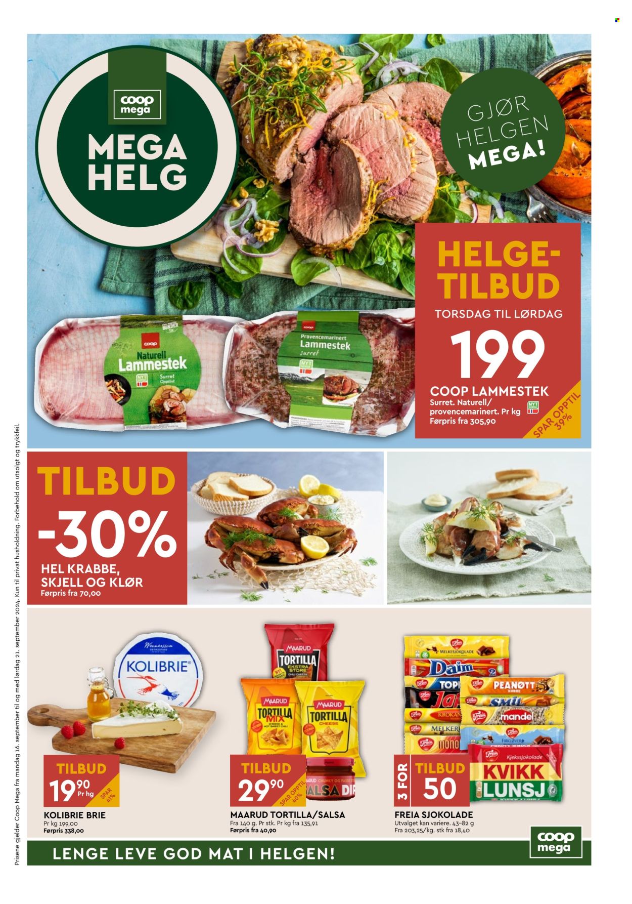 Kundeavis Coop Mega - 16.9.2024 - 21.9.2024. Side 1