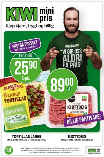 Kundeavis KIWI.