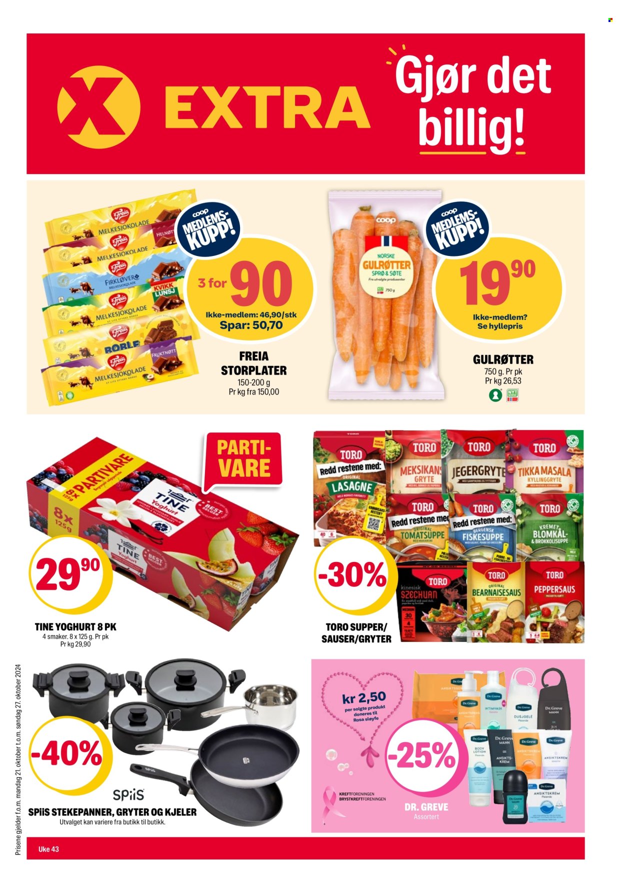 Kundeavis Coop Extra - 21.10.2024 - 27.10.2024. Side 1