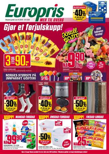 Kundeavis Europris - 28.10.2024 - 2.11.2024.