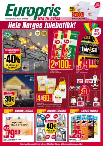 Kundeavis Europris - 11.11.2024 - 16.11.2024.