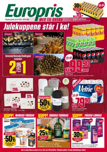Kundeavis Europris - 18.11.2024 - 23.11.2024.