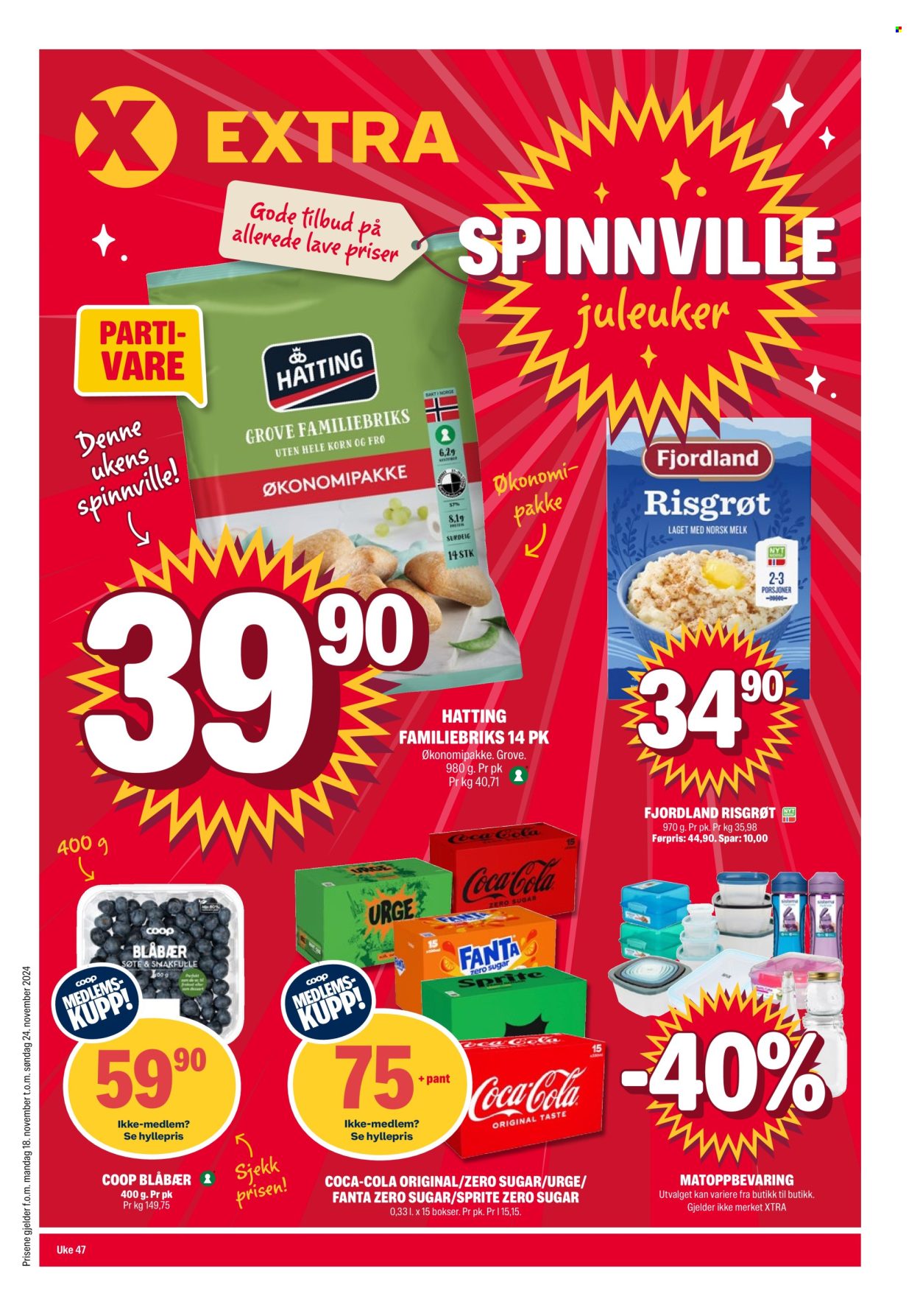 Kundeavis Coop Extra - 18.11.2024 - 24.11.2024. Side 1