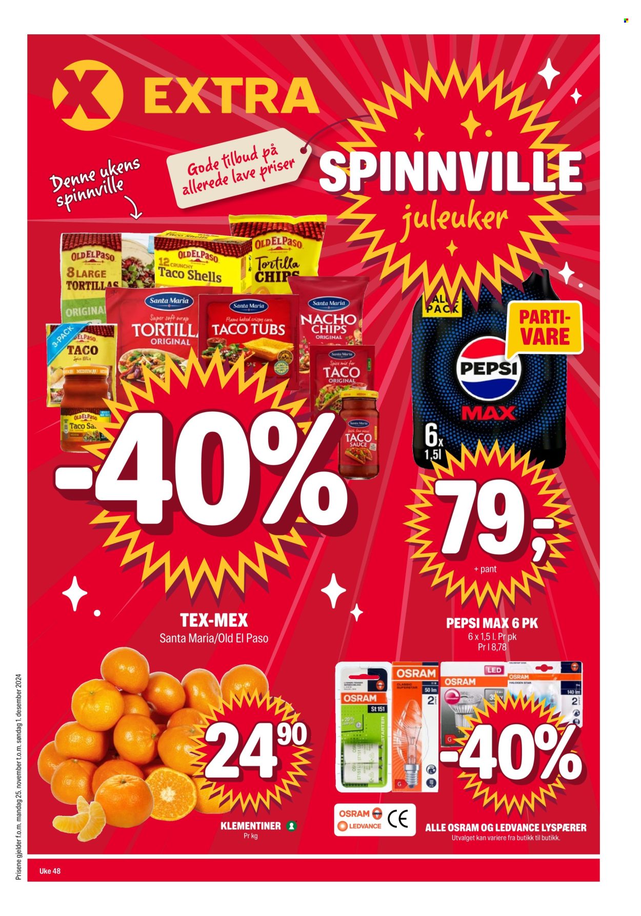 Kundeavis Coop Extra - 25.11.2024 - 1.12.2024. Side 1
