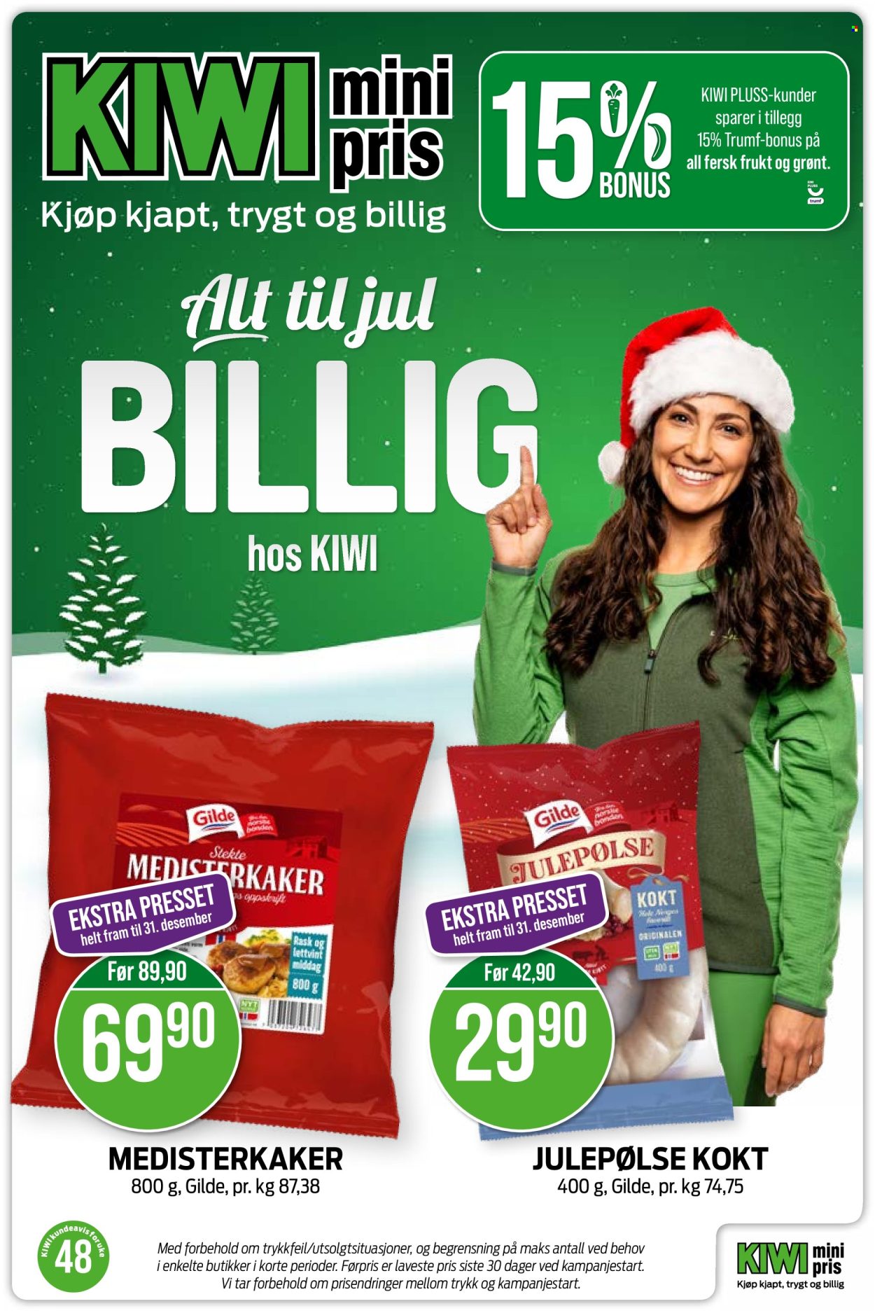 Kundeavis KIWI. Side 1