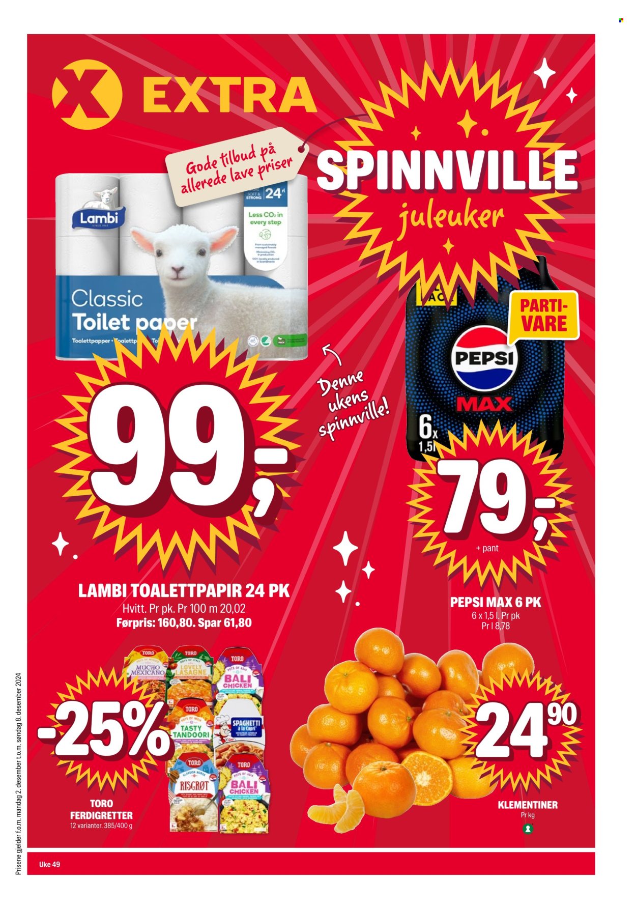 Kundeavis Coop Extra - 2.12.2024 - 8.12.2024. Side 1