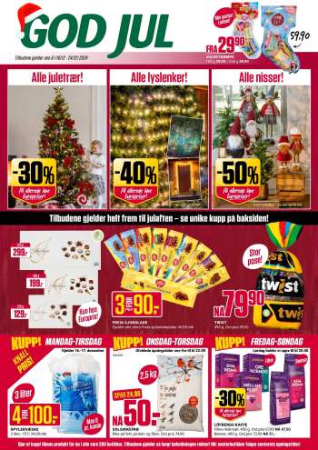 Kundeavis Europris - 16.12.2024 - 24.12.2024.