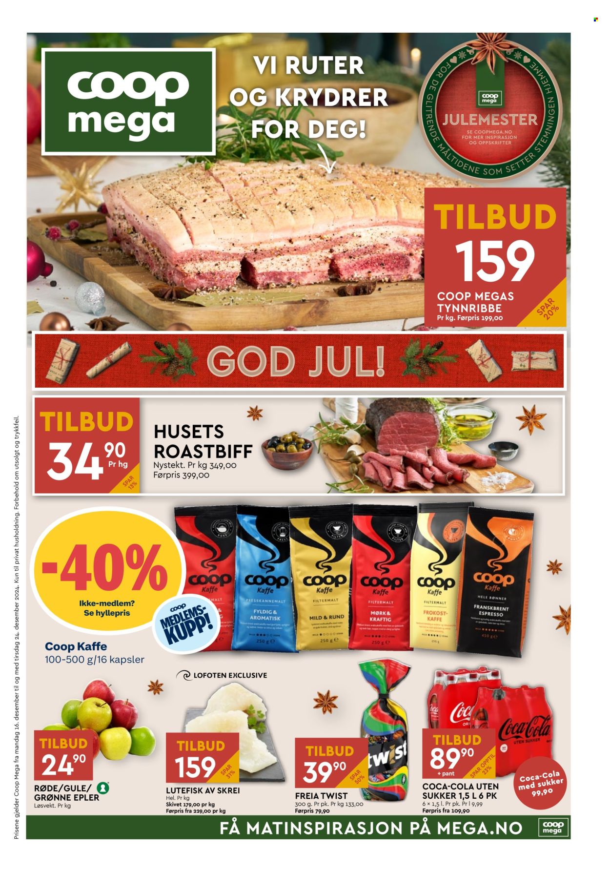 Kundeavis Coop Mega - 16.12.2024 - 24.12.2024. Side 1