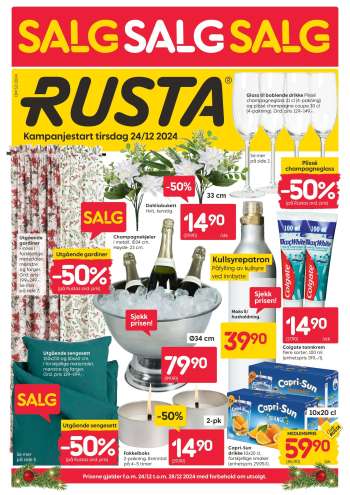 Kundeavis Rusta - 24.12.2024 - 28.12.2024.