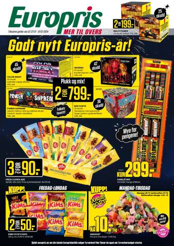 Kundeavis Europris - 27.12.2024 - 31.12.2024.